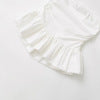 Casual slim fit and slimming wave edge strapless top