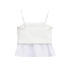 Color blocked patchwork camisole top for women